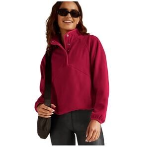 Women's Beyond Yoga Tranquility 1/4
Snap Pullover Color: Deep Cranberry (new)